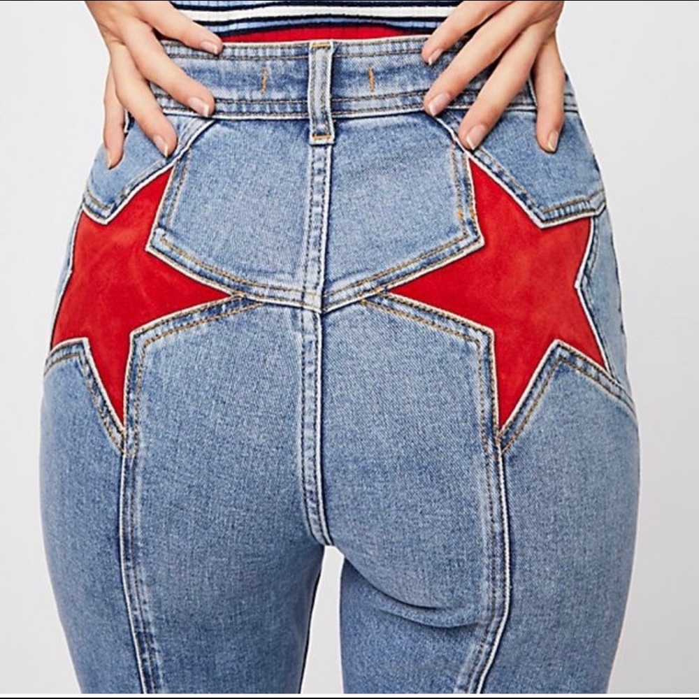 Free People firecracker flare jeans